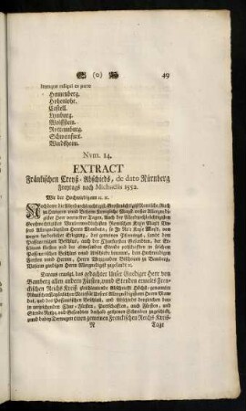 49-64, Num. 14. Extract. - Num. 24. Extract.