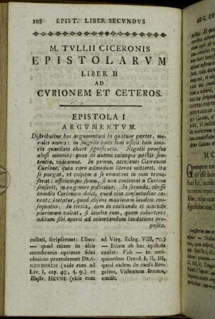 Liber II Ad Cvrionem Et Ceteros.