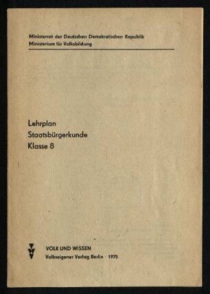 1975: Klasse 8