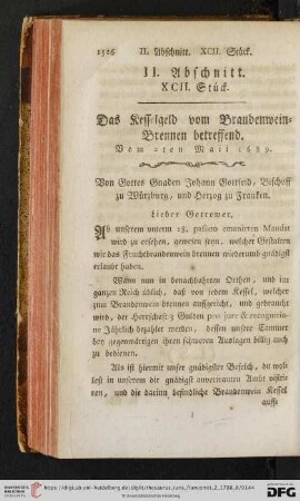 II. Abschnitt, XCII. Stueck