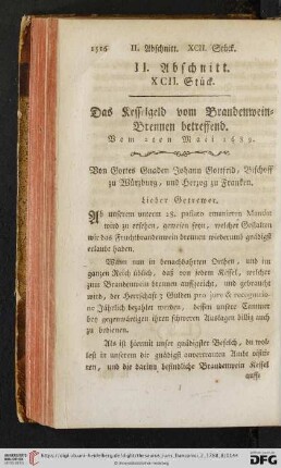 II. Abschnitt, XCII. Stueck