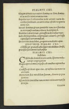 Psalmus CXI. - Psalmus CXX.