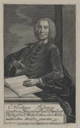 Bildnis des Nicolaus Ludewig von Zinzendorff und Pottendorff