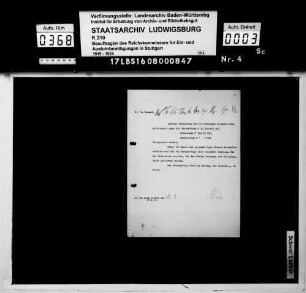 Dienststelle des Beauftragten des Reichskommissars für Aus- und Einfuhrbewilligung in Stuttgart: Umläufe betr. Geschäftseinteilung, Regelung der Arbeitszeit und des Dienstbetriebs