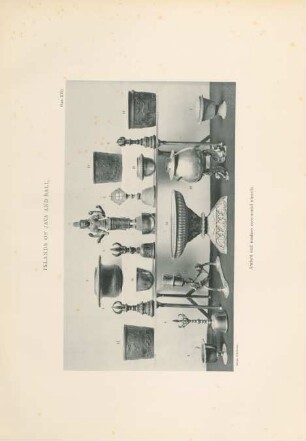 Plate XVII. Islands of Java and Bali. Ancient and modern ceremonial utensils