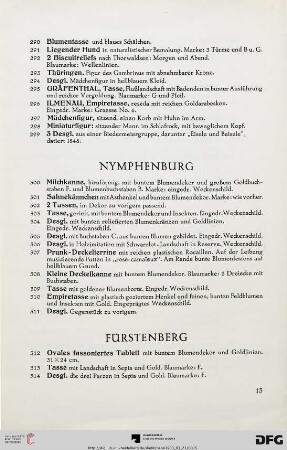 Nymphenburg (Nr. 300-311)