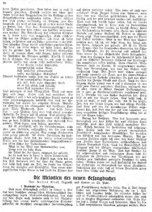 Die Melodien des neuen Gesangbuches