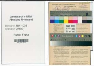 Entnazifizierung Franz Runte , geb. 15.08.1896 (Steiger)