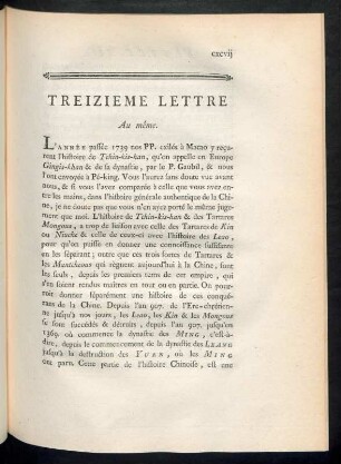 Treizième lettre. Au même