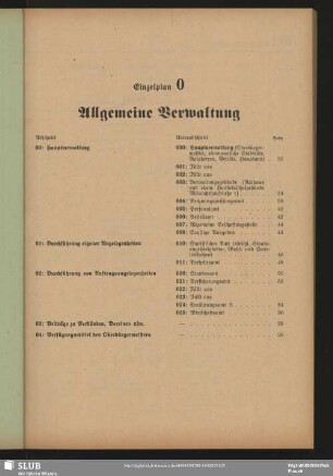 Einzelplan 0. Allgemeine Verwaltung