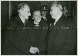 Konrad Adenauer empfängt den italienischen Ministerpräsident de Gasperi