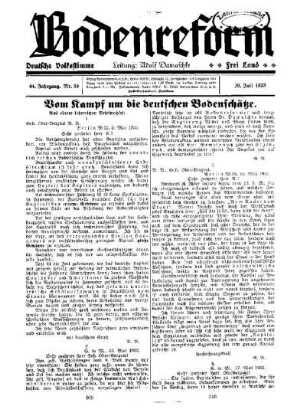Vom Kampf um die deutschen Bodenschätze