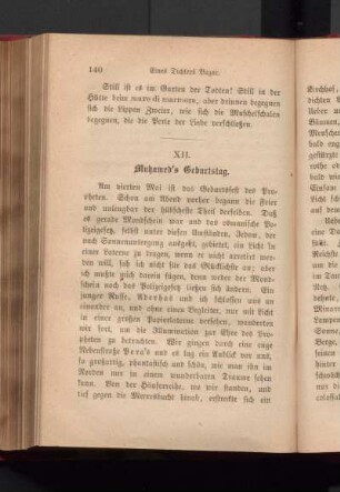 XII. Muhamed's Geburtstag.