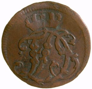 Münze, Pfennig, 1755