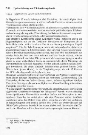 7.11.1 Vergleich von Opfern und Nichtopfern