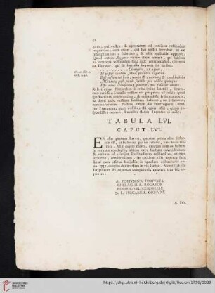 Tabula LVI. Caput LVI