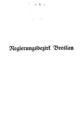 Regierungsbezirk Breslau