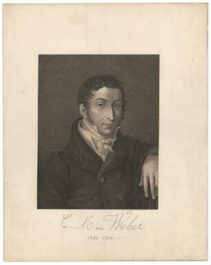 Kupferstich Carl Maria von Weber