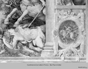Ausmalung mit Camillus-Szenen : Szenen aus dem Leben des Marcus Furius Camillus : Der verwundete Camillus