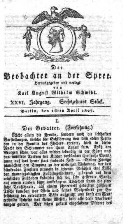 16. Stueck, 16. April 1827