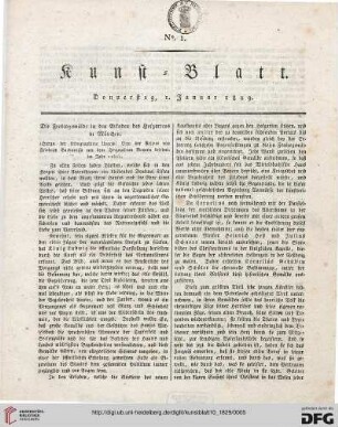 Nr. 1-10 (1. Januar – 2. Februar 1829)