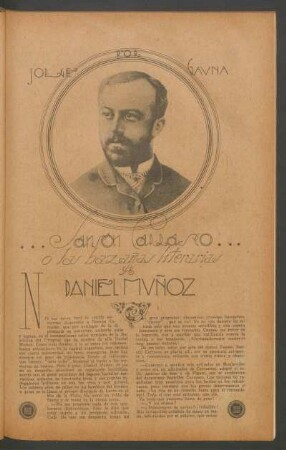 Sansón Carrasco ó las hazañas literarias de Daniel Muñoz
