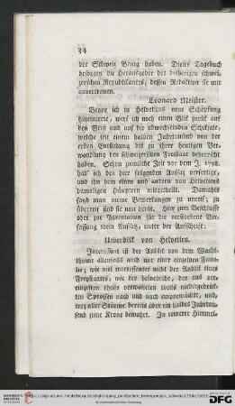 Ueberblik von Helvetien
