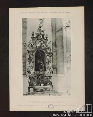 47. Der St. Anna-Altar in der Klosterkirche zu Ottobeuren, 1766.