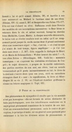 2° Perte de la personnalité