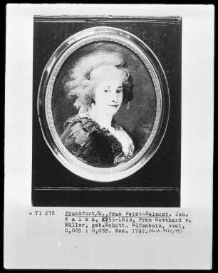 Bildnis der Frau Gotthard von Müller, geborene Schott