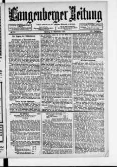 Langenberger Zeitung. 1888-1935