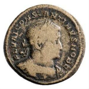 Münze, Follis, Aes 1, Sommer 307 n. Chr.