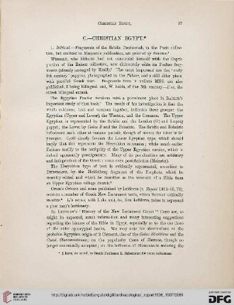 Progress of Egyptology : Christian Egypt