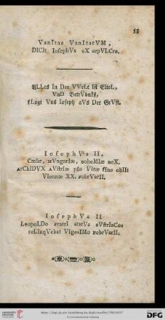Vanitas vanitatum