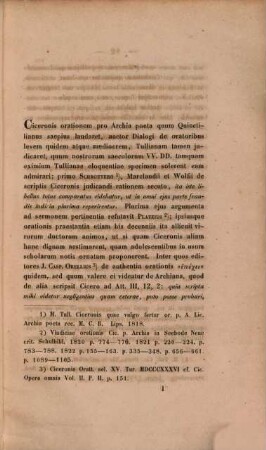 Ciceronem orationis pro Archia poeta revera esse auctorem demonstratur