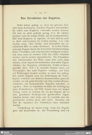 Das Verstärken der Negative