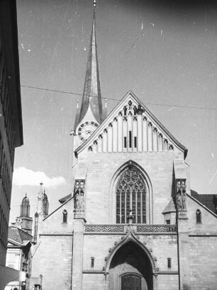 Zürich, Fraumünster, von Westen