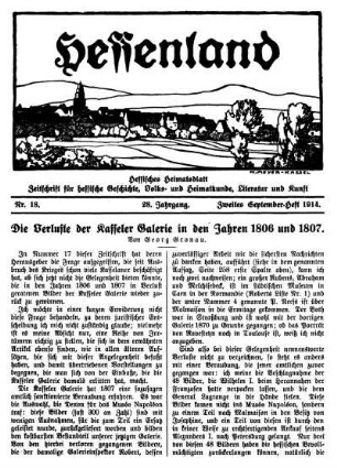 Nr.18, Zweites September-Heft 1914