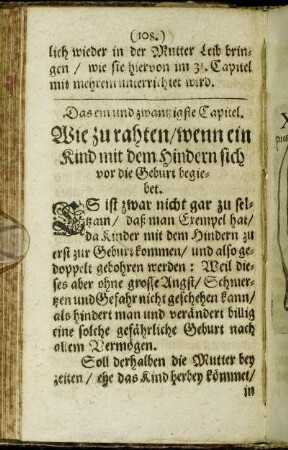 Das ein und zwantzigste Capitel. - Das fünff und zwantzigste Capitel.