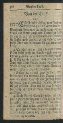Von der Tauff.