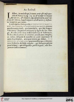Au lecteur