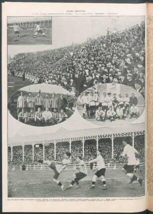 El gran partido internacional del Domingo. - Por la Copa Lipton. - Argentinos v. Uruguayos [Fotografías]