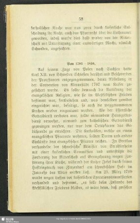 Von 1703-1810