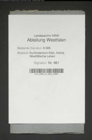 Revers des Konrad Schulte über die Belehnung mit dem Hof zu Enste