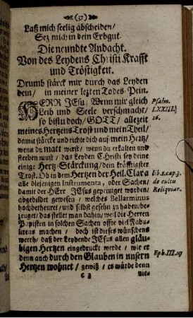 Die neundte Andacht