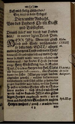 Die neundte Andacht