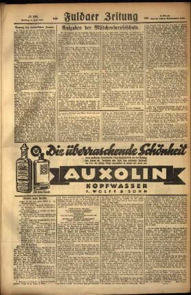 Zweite Ausgabe vom Samstag, den 02. Juli 1927.