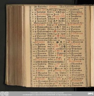 Alt Kalender /Maius / New Kalender Mey