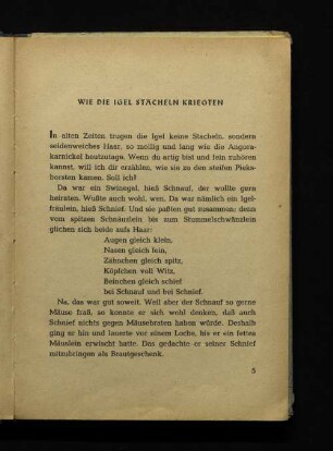 Wie die Igel Stacheln kriegten