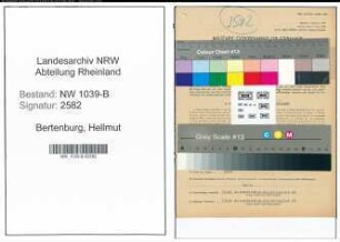 Entnazifizierung Hellmut Bertenburg , geb. 02.11.1920 ()